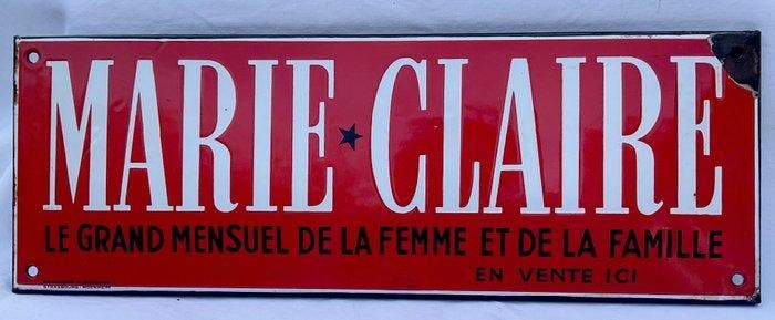 Marie Claire 1950/60 - Émaillerie Alsacienne Strasbourg -, Antiek en Kunst, Antiek | Wandborden en Tegels