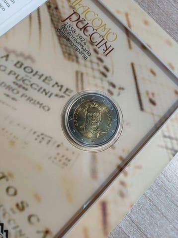 San Marino. 2 Euro 2014 Bramante + Puccini (2 monnaies)
