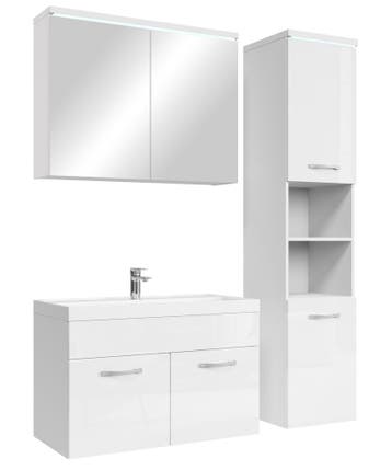 Badkamermeubel Set Paso 80 x 40 cm Wit Badmeubel, Verzenden, Nieuw