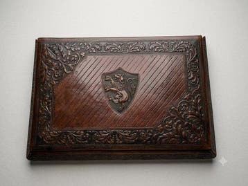 Ensemble de bureau - Bois, Cuir, Antiquités & Art