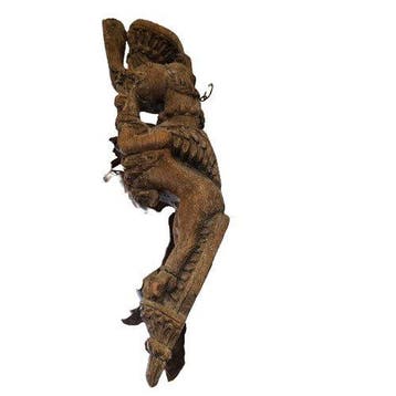 Yali houten dakornament met mythologisch wezen - Hout -, Antiek en Kunst