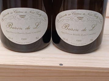 1986 Baron De Ladoucette Baron de L - Loire - 2 Fles (0,75, Verzamelen, Nieuw