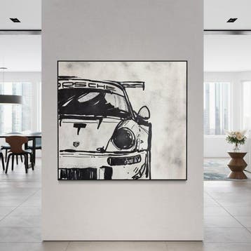 Timo Wedell - Black and White Porsche - XL - Timo‘s