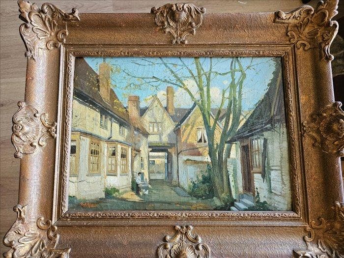 Piet in t Hout (1879-1965) - Wunderschönes Gesicht auf ein, Antiek en Kunst, Kunst | Schilderijen | Klassiek