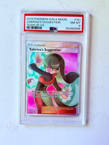 Pokémon - 1 Graded card - Sabrina 181 Full art, Foil - PSA 8
