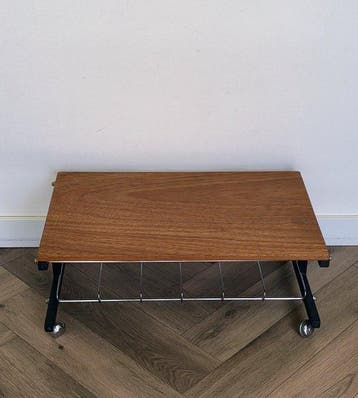 Bijzettafel - Etaleer / Opberg systeem - Roestvrij staal,
