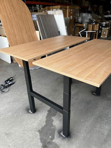 Refurbished Ahrend Duo Bureau - Duo Werkplek - Elektrisch, Verzenden, In hoogte verstelbaar, Zo goed als nieuw