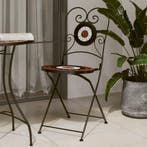 vidaXL Bistrostoelen 2 st inklapbaar keramiek, Verzenden
