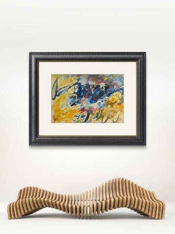 René Mels (1909-1977) - Composition abstraite lyrique - 1950