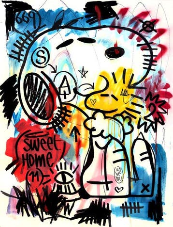LACRISS (1990) - PEANUTS LOVE EMOTIONS #11 - ORIGINAL ART -
