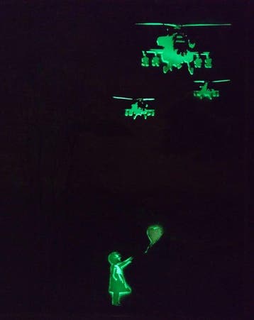 Fictional World (1980) - Banksy´s Helicopter helps Glowing