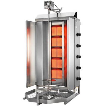 Dönergrill | STANDARD | Gas | 5 Branders | 14kW (5x 2.8kW), Verzenden