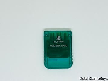Playstation 1 / PS1 - Memory Card - Emerald Green, Games en Spelcomputers, Verzenden, Gebruikt