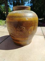 Ratchaburi Stoneware Dragon Pot - Water Jar - Thaïlande