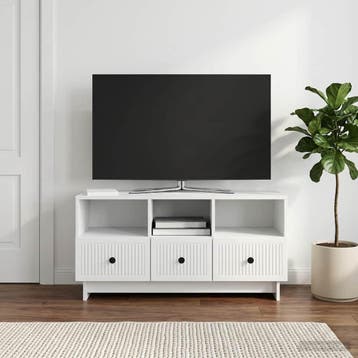 vidaXL TV Kast met lade Wit 102 x 34,5 x 50 cm Bewerkt hout, Verzenden, Nieuw