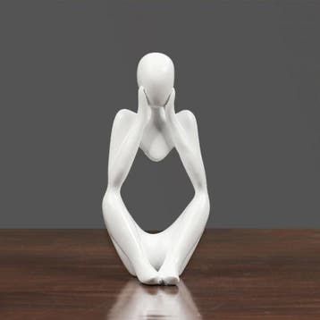 Denker Sculptuur Abstract Beeld - Decor Standbeeld Ornament, Verzenden, Nieuw