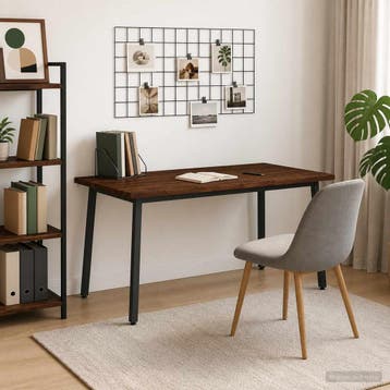 vidaXL Eettafel met levendige rand 160 x 80 x 75 cm, Verzenden