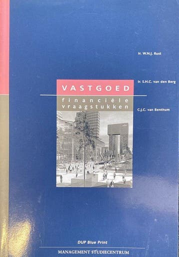 Vastgoed, financiele vraagstukken 9789080249738, Boeken, Verzenden, Zo goed als nieuw, S.H.C. van den Berg