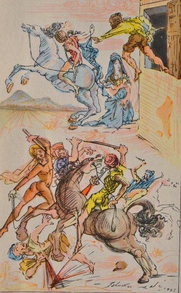 Salvador Dali (1904-1989) - Lattaque des barbares