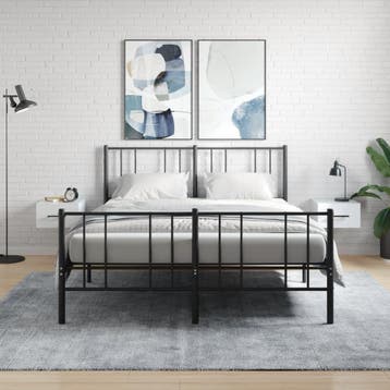 vidaXL Nachtkastjes 2 st wandgemonteerd 35x35x20 cm, Verzenden