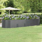 vidaXL Plantenbak 396x100x68 cm gegalvaniseerd staal, Verzenden, Nieuw