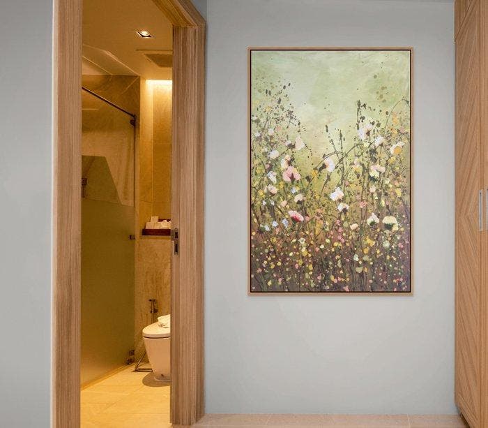 Irina Morisch - you are my sunshine II- floral artwork XXL-, Antiquités & Art, Art | Peinture | Moderne