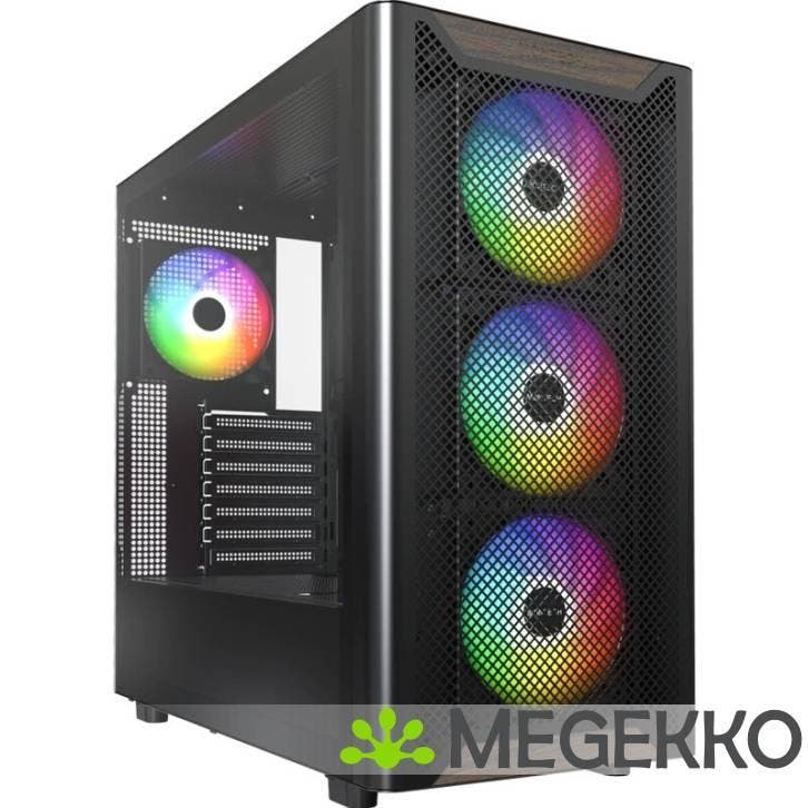 Montech XR Wood Zwart, Computers en Software, Computerbehuizingen, Nieuw, Verzenden