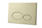 X32 Metal drukplaat voor inbouwreservoir geborsteld messing, Ophalen of Verzenden, Nieuw