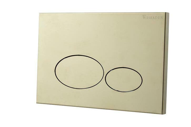 X32 Metal drukplaat voor inbouwreservoir geborsteld messing, Doe-het-zelf en Bouw, Sanitair, Ophalen of Verzenden