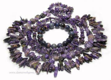 Charoiet kralen / edelsteen kralen / zelf sieraden maken, Hobby en Vrije tijd, Verzenden, Nieuw, Kraal