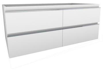 Tigris onderkast 120 x 46 cm wit, Ophalen of Verzenden, Nieuw