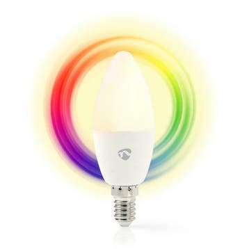 Wi-Fi Smart LED-Lamp | Full-colour en Warm wit | E14 -, Verzenden, Nieuw, E14 (klein)