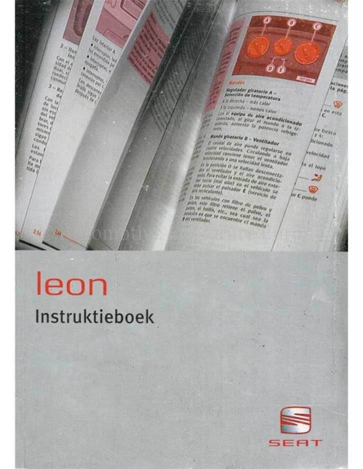 2003 SEAT LEON INSTRUCTIEBOEKJE NEDERLANDS, Autos : Divers, Modes d'emploi & Notices d'utilisation