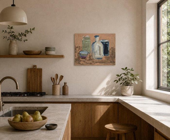 European school (XX) - Everyday objects, Antiek en Kunst, Kunst | Schilderijen | Klassiek