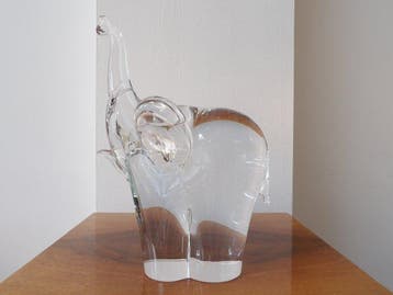 Murano - Beeld, Olifant - 20 cm - Kristal
