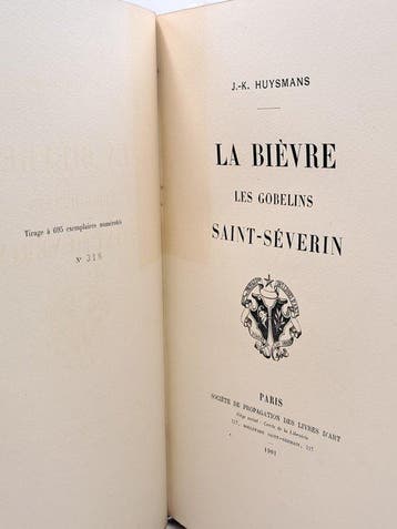 Joris-Karl Huysmans / Auguste Lepère - La Bièvre, Les