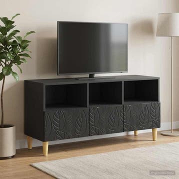 vidaXL TV Kast 102 x 34,5 x 50 cm Zwart Bewerkt hout, Verzenden