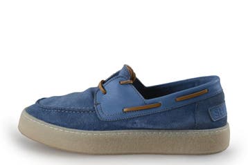Shabbies Amsterdam Loafers in maat 38 Blauw, Shabbies Amsterdam, Overige typen, Zo goed als nieuw, Verzenden