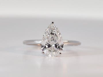 Zonder minimumprijs - Ring - 14 karaat Witgoud - 1.88ct. tw., Nieuw