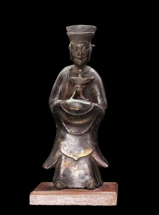 Chinois ancien Chinois ancien - Statuette de fonctionnaire, Collections, Minéraux & Fossiles