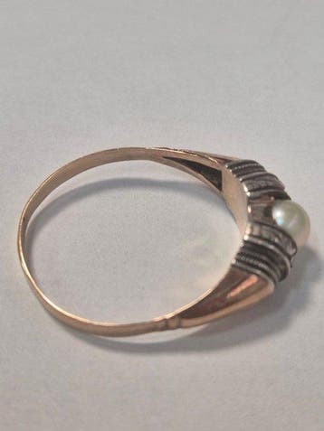 Zonder minimumprijs - Ring - 19.2 kt. Roségoud Parel, Nieuw