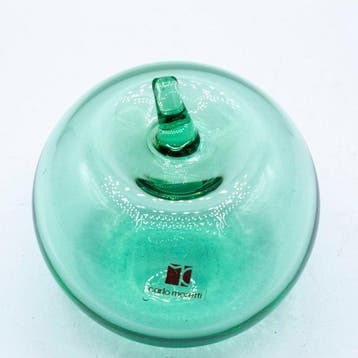 Carlo Moretti - sculptuur, La Mela - 10 cm - geblazen glas