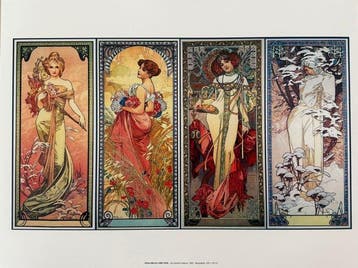 Marie Alphonse Mucha - “Les Quatres Saisons, 1902”.
