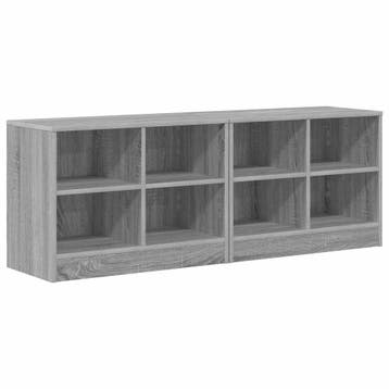 vidaXL Bedkast 2 st Grijs Sonoma 66 x 33 x 48 cm Bewerkt, Verzenden, Nieuw