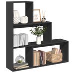 vidaXL Kamerscherm / boekenkast 3-laags 123x29x123 cm hout, Verzenden, Nieuw