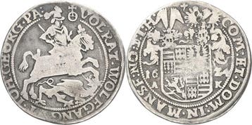 1/4 taler, daalder 1624, Mansfeld-vorderortische Linie zu..., Verzenden