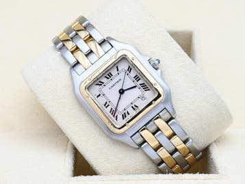 Cartier Panthere Ref. 1100 Year 1995 (Full Set), Bijoux, Sacs & Beauté, Montres | Hommes, Ophalen of Verzenden, Polshorloge