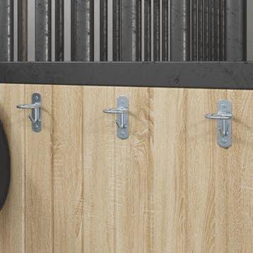 vidaXL Emmerhaken 3 st wandmontage gegalvaniseerd staal, Animaux & Accessoires, Chevaux & Poneys | Autres trucs de cheval, Verzenden
