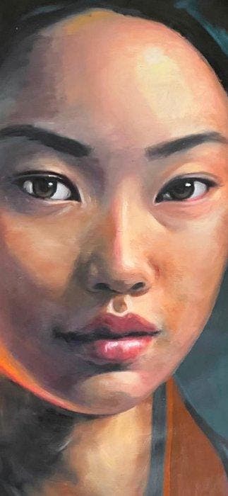 TA Duy Tung (1961) - Le Silence de lAmbre 120 120 cm