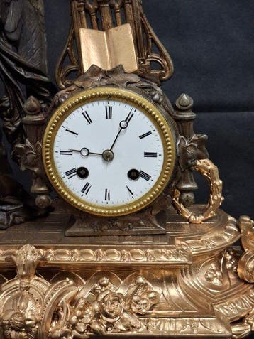 Figurale pendule - Legering - 1850-1900, Antiek en Kunst